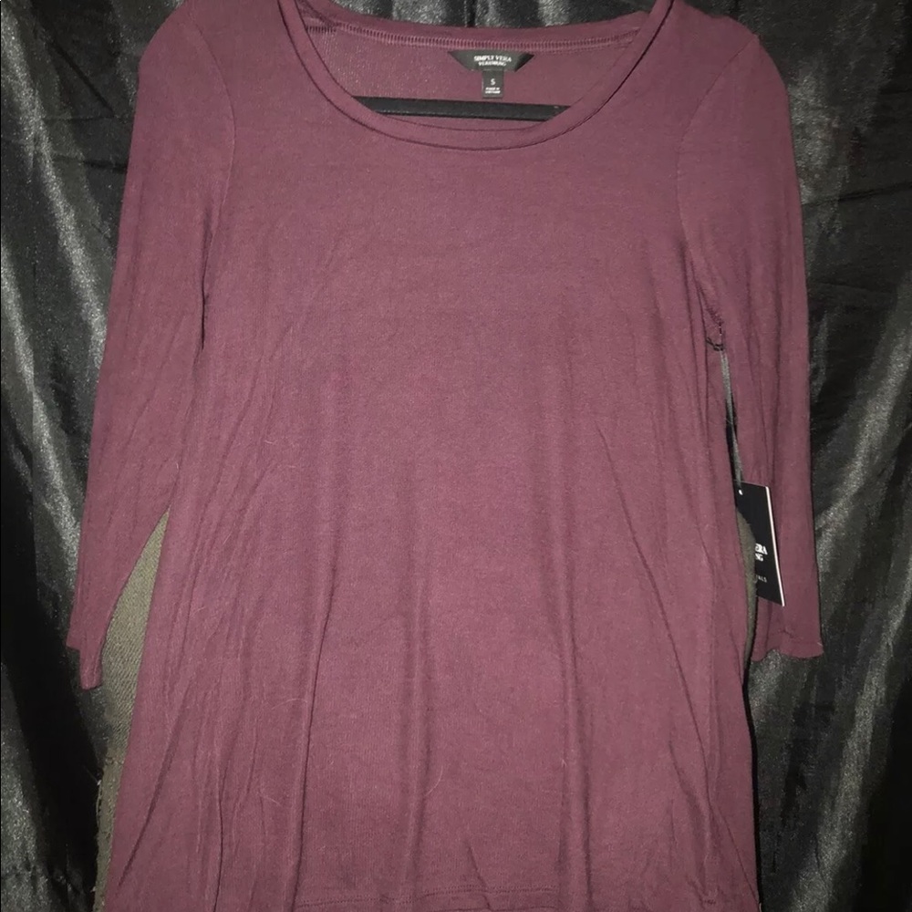 Women’s Maroon Vera Wang T-shirt